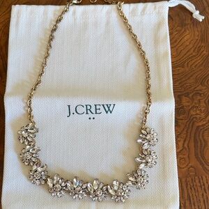 J. Crew Necklace with Crystal flowers